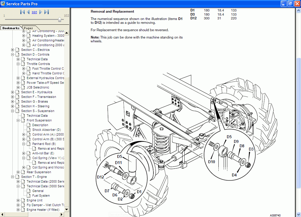 JCB Service Parts Pro 2017 + Service Manual 2017, 2.02, JCB full spare
