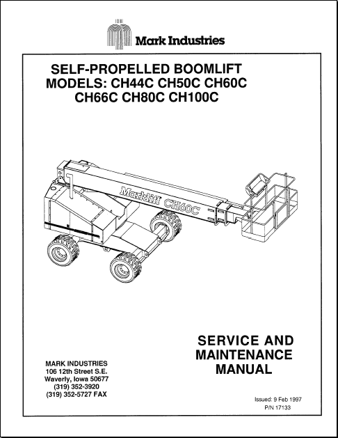 Mark Lift, Parts Manuals, Service, Operation And Maintenance Manuals 