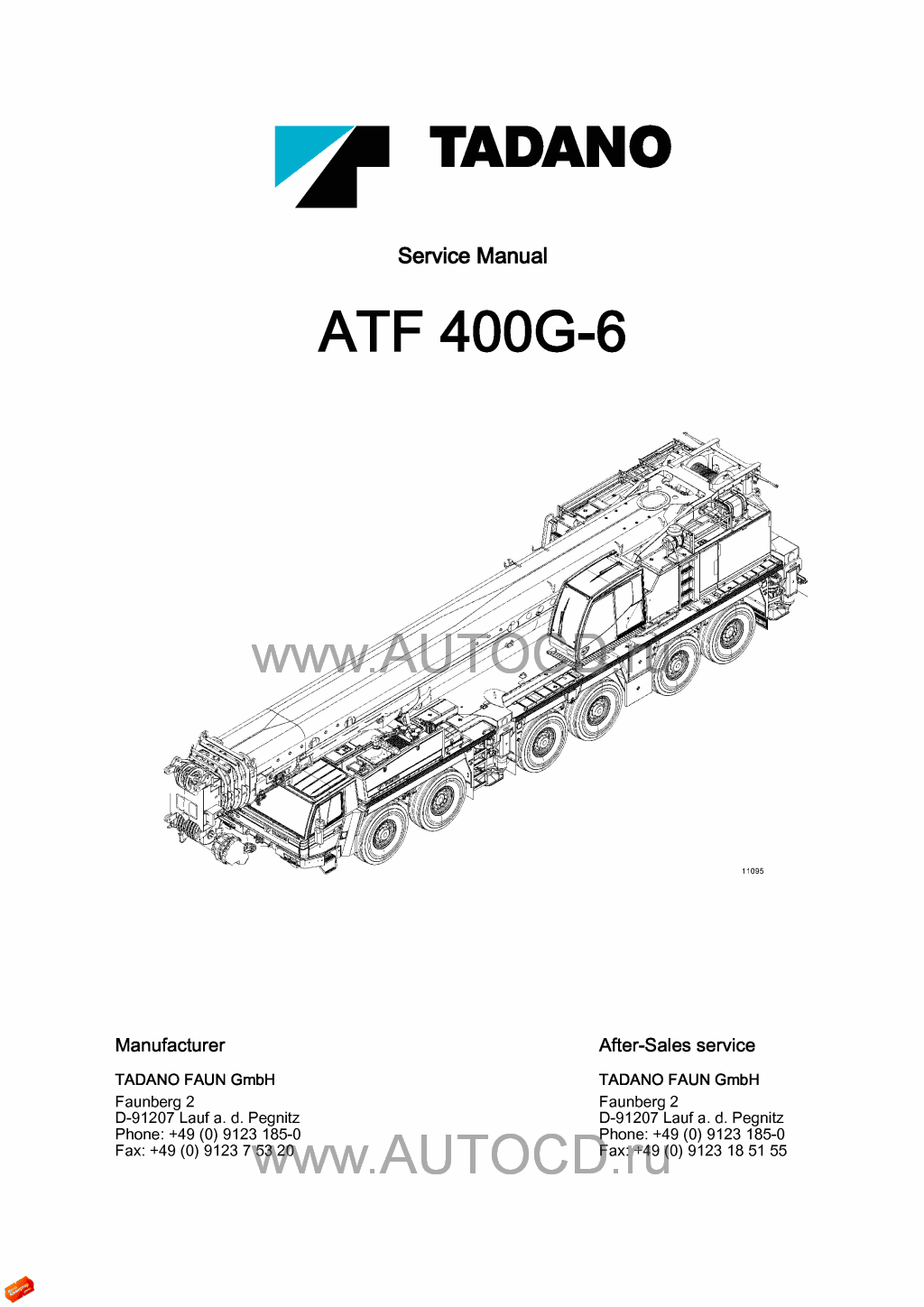 Tadano Faun All Terrain Crane ATF-400G-6, workshop manuals for Tadano ...