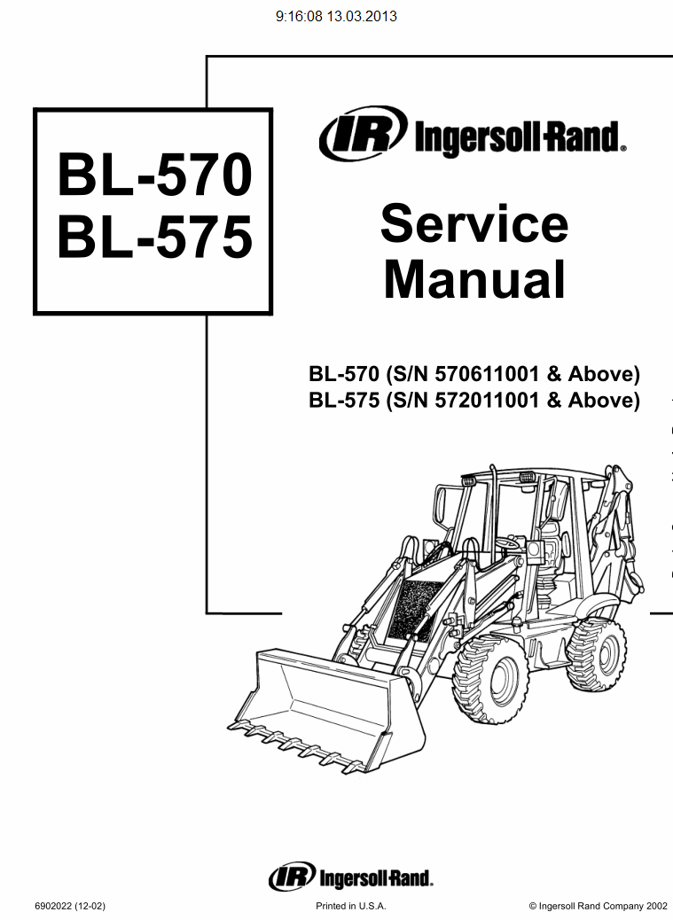 Bobcat Loaders Backhoes / Wheel Loaders, Service Manuals and Operation ...