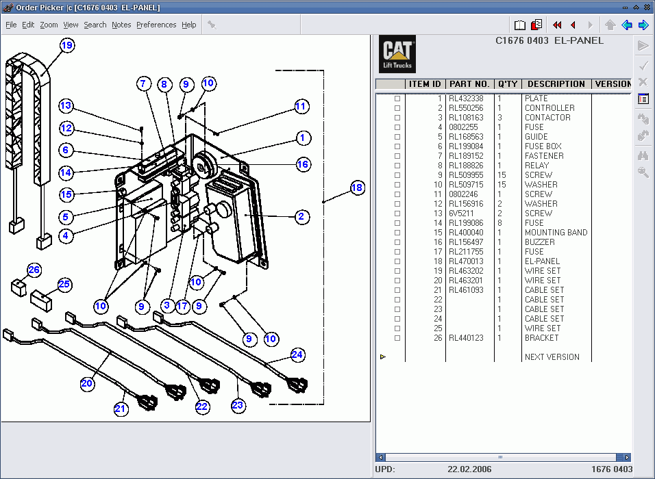 Caterpillar Truck Parts List Diagram