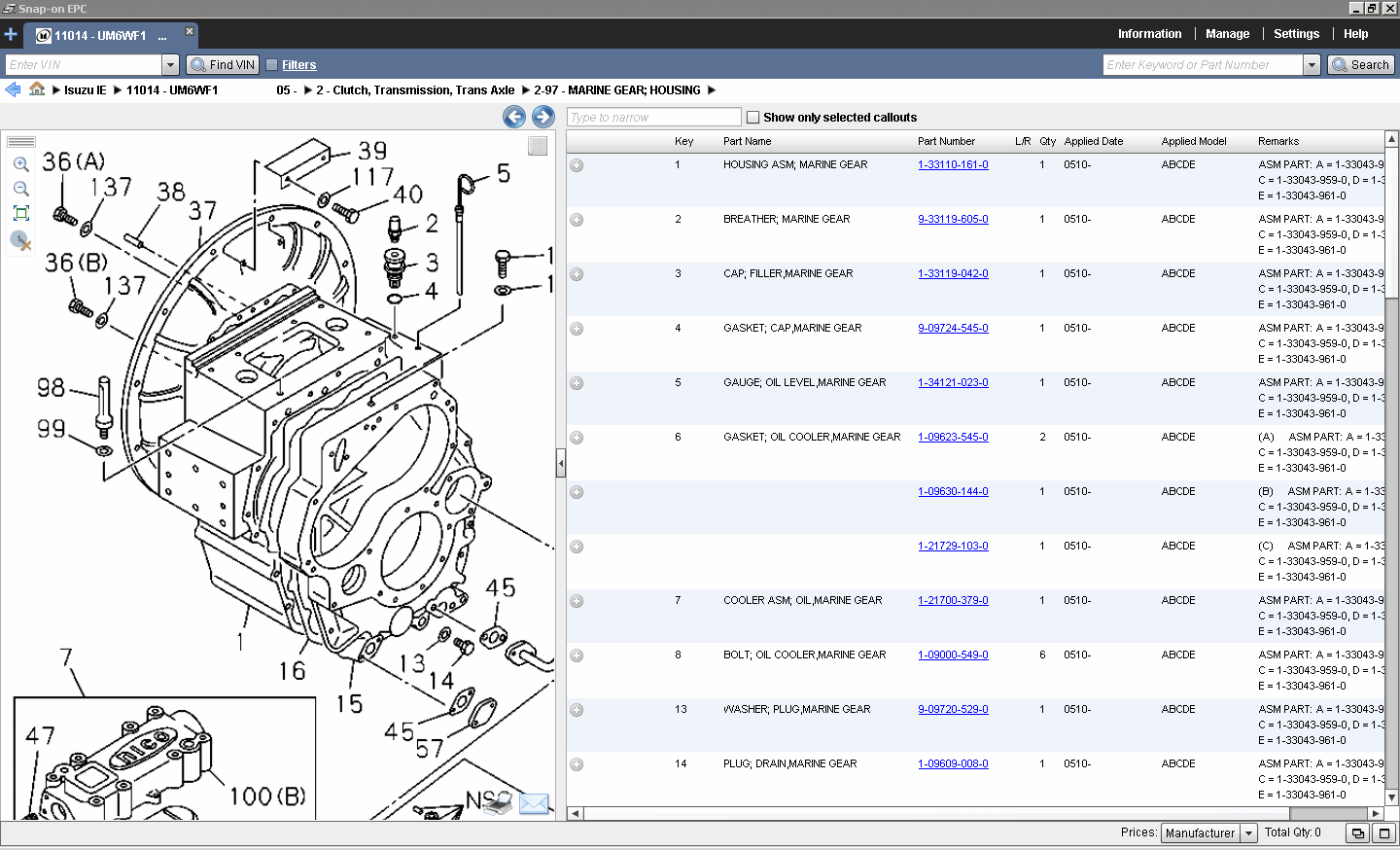 Isuzu parts catalog online