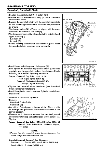 Kawasaki Z750 (ZR750–J1), 2004, Motorcycle Service Manual, PDF ...