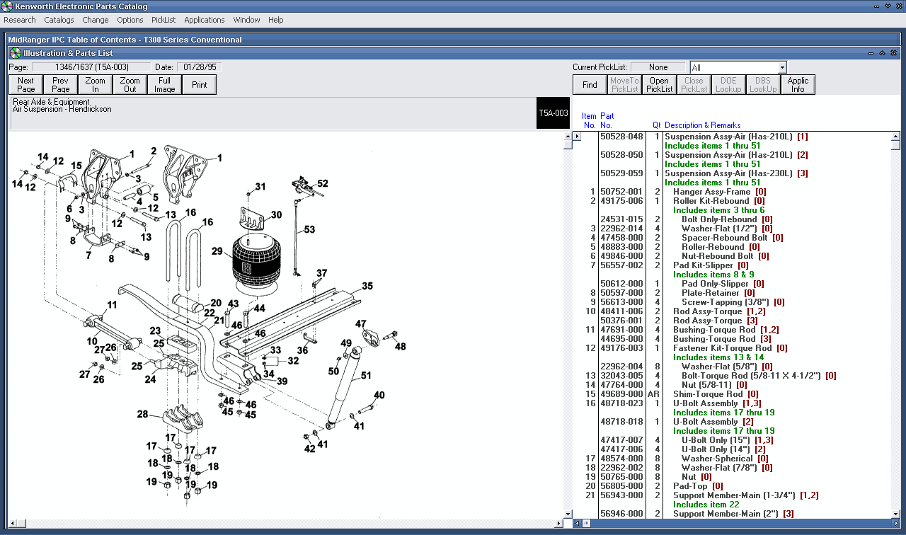 Kenworth, spare parts catalog for Kenworth, KENWORTH spare parts ...